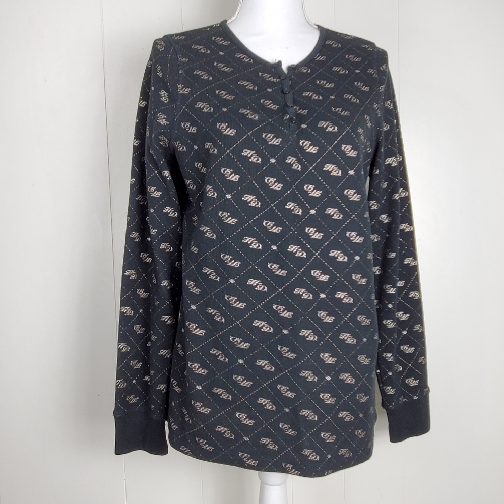 Harley Davidson long sleeve silver HD large shirt